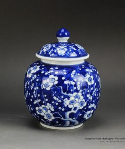 RZDI04_Small size winter sweet hand paint JDZ China Qing dynasty porcelain honey jar