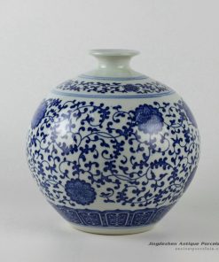 RZEC01_9″ Blue white ceramic vases