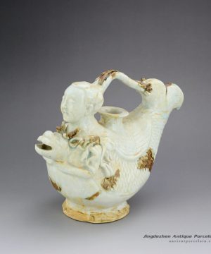 RZEI08_9.6″ Antique finished Ceramic Pots man design