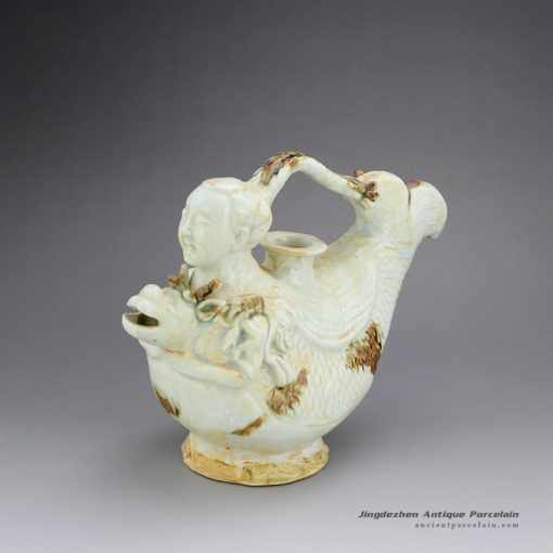 RZEI08_9.6″ Antique finished Ceramic Pots man design