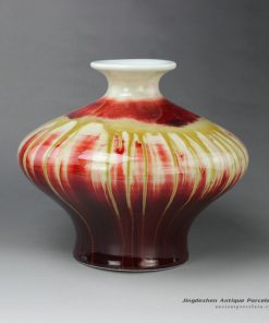 RZEO01_10″ Jingdezhen porcelain vase transmutation glazed