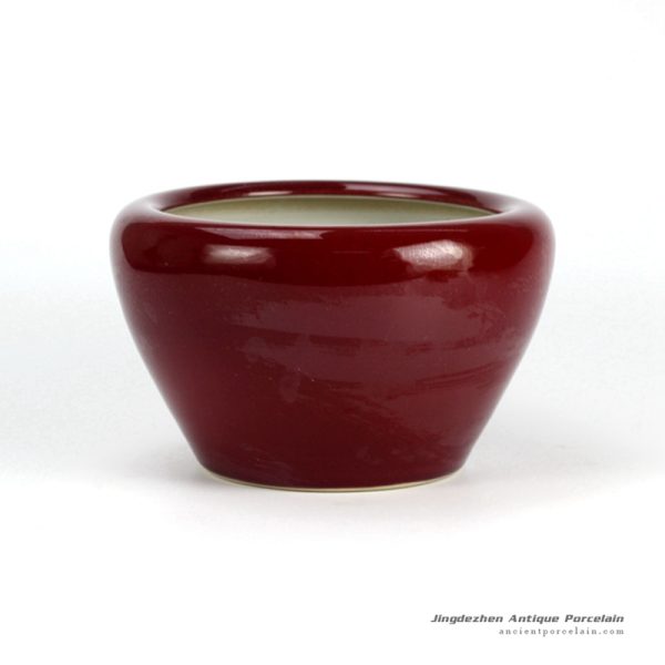 RZEQ03_Oxblood glaze outdoor porcelain nursery planter