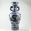 RZEZ01_25.3inch Blue and white dragon vases with elephant handle Ming dynasty reproduction