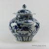 RZEZ02-B_15.5inch Ming reproduction soldier design blue and white Jars