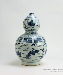 RZFB02_H15Inch Jingdezhen Ceramic blue and white gourd vases