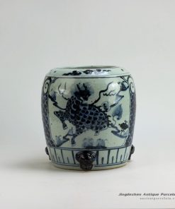 RZFB03_H9.2″ Jingdezhen blue and white vases burner