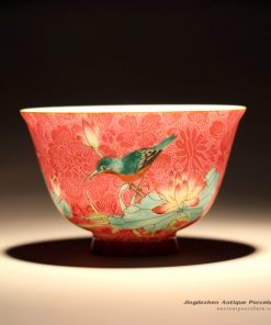 RZFK01-B_Jingdezhen Handmade Needle Painting Red Tea Cups
