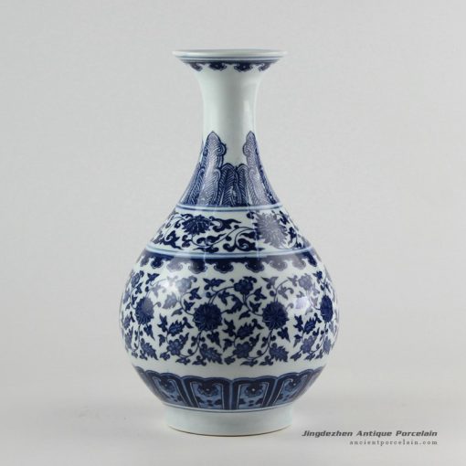 RZFU06_blue and white okho spring jar floral vase