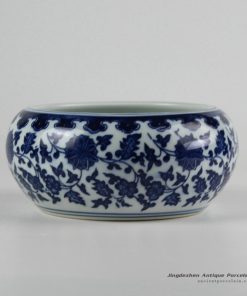 RZFU12-A/B_Cheap online price blue and white ceramic floral water pot