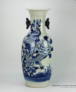 RZFZ04-F_Fairy dragon design hand paint blue and white ceramic wedding vases