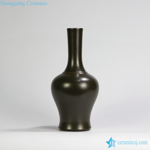 RYPM39 Gloss Green Modern Ceramic Vase For Flowers