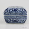 RZHL05-B_antique style blue and white Chinese dragon totem pattern ceramic ink pad