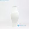 plain white porcelain vase
