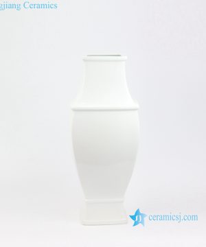 plain white porcelain vase