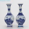 Jingdezhen blue and white ceramic vase front view