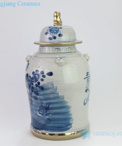 chinese ceramic general pot side view