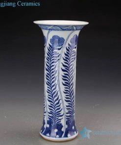 Blue and white Chinese traditional decorative vase