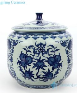 Chinese classic hand-painted tea pot front view