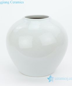Simple but elegant white vase decoration front view