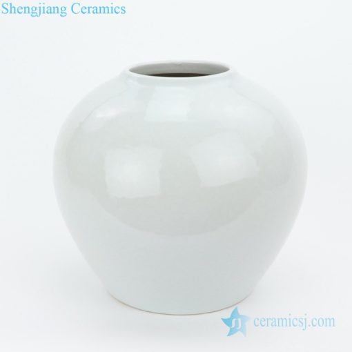 Simple but elegant white vase decoration front view