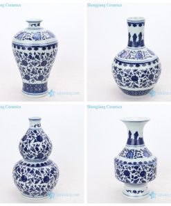 Jingdezhen blue and white ceramic porcelain vase