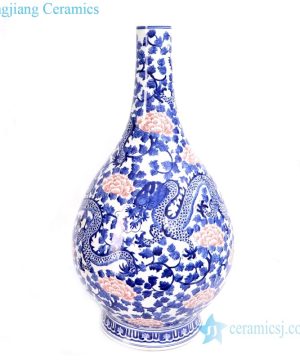 traditional hand painted ceramic vase