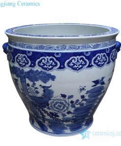 antique ceramic with two handles jar