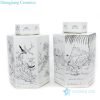 high quality white ceramic tea jar