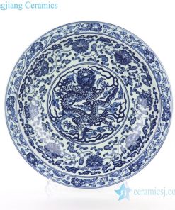 classical blue and white plate