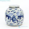 small blue and white covered tea pot