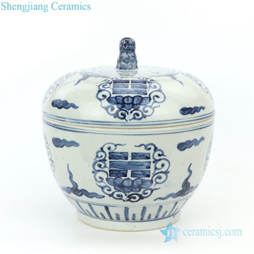 high end ceramic pot with lid