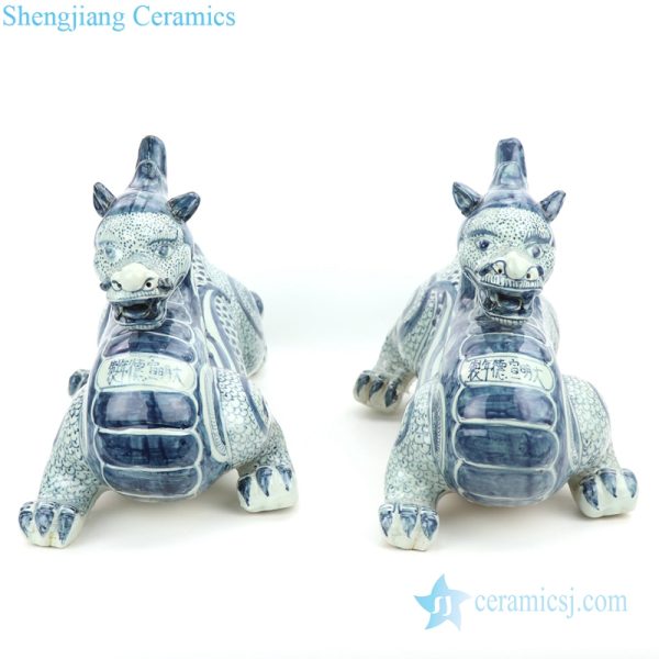 traditional green dragon shaped figurine