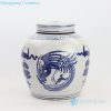 Jingdezhen blue and white Ceramic pot front view