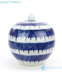 fat covered ceramic tea jar