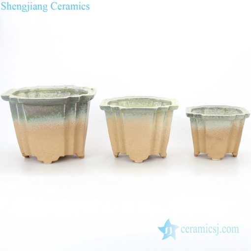 Classic gradient simple ceramic pot three size