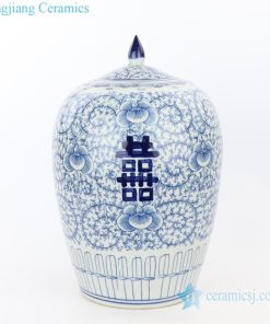 ancient hand painted ceramic jar