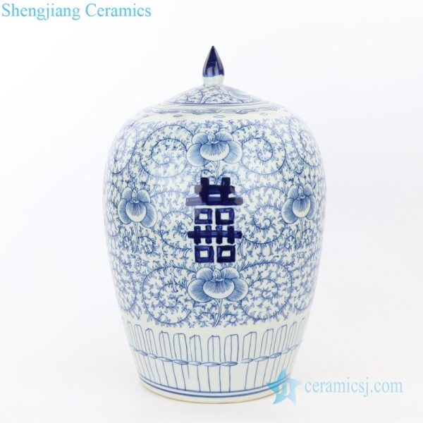 ancient hand painted ceramic jar