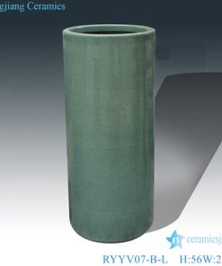 Chinese handmade decorative porcelain vases green color RYYV07-B-L