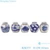 RZKT37-Series Chinese blue and white multi-pattern ceramic storage pot sets