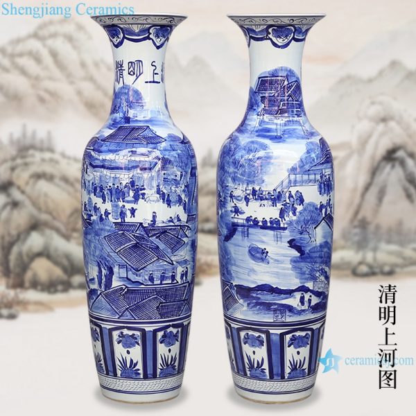 RZRi05-A Jingdezhen antique cracked glaze Kaiming porcelain vase