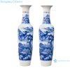 RZRi16-A Jingdezhen porcelain floor vases hand painted blue and white splendid future living room decoration