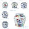 RZSA07-Series Jingdezhen handmade clashing color design ceramic jars