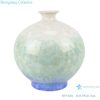 RYYX04 Antique Crystal glazed Green ceramic vase with white flowers