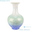 RYYX09 Crystalline glaze white green blue bottom  tabletop vase decoration