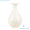 RZCU08  Jingdezhen handcraft Pure white jade vase with crystal glaze flower pattern ceramic tabletop vase