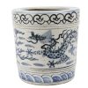 RZFB23-A Antique blue and white porcelain flower planter floor vase pot decorations for home