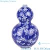 RZKD28 blue and white Calabash Ceramic Vase for home decoration