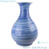 RZPI55 Antique Jingdezhen handmade ceramic blue striped vase for home decoration