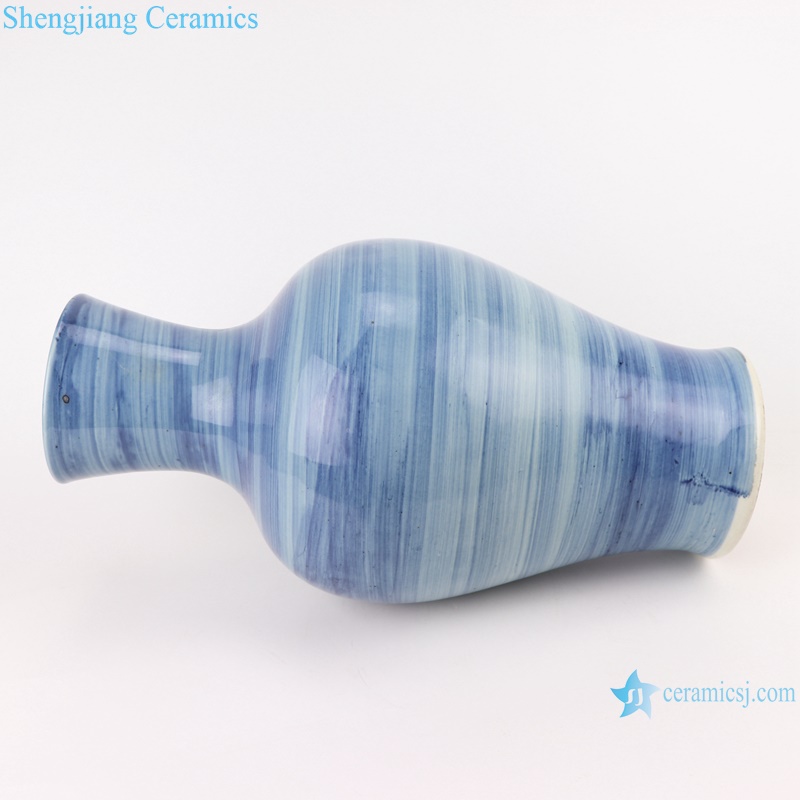 RZPI58 Jingdezhen handmade ceramic blue striped design vases