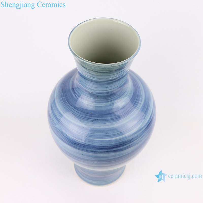 RZPI58 Jingdezhen handmade ceramic blue striped design vases